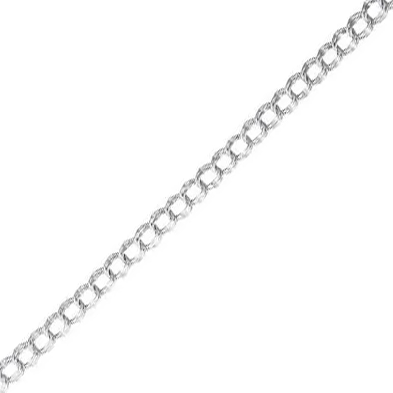 Main Image 3 of Rembrandt Charms® Double Row Link Chain Bracelet in Sterling Silver - 7.0"