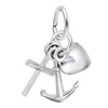 Thumbnail Image 0 of Rembrandt Charms® Symbol of Hope and Faith Theme in Sterling Silver