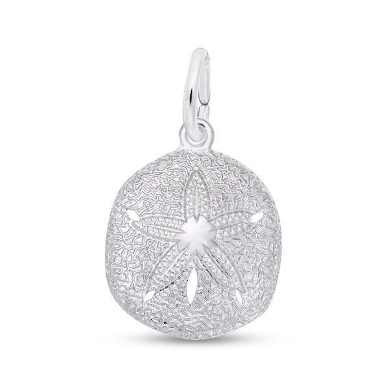 Rembrandt CharmsÂ® Textured Sand Dollar in Sterling Silver