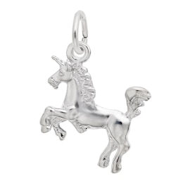 Rembrandt Charms® Rearing Unicorn in Sterling Silver