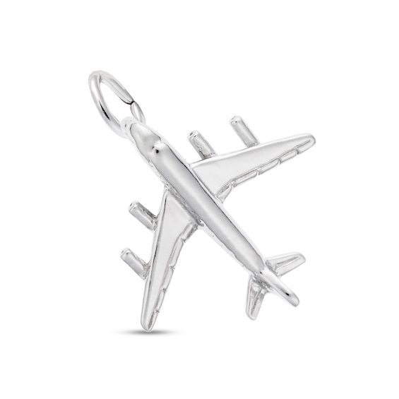 Rembrandt CharmsÂ® Airplane in Sterling Silver