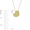 Thumbnail Image 3 of Peridot Cluster Tilted Heart Pendant in 10K Gold