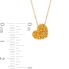 Thumbnail Image 3 of Citrine Cluster Tilted Heart Pendant in 10K Gold