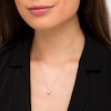 Thumbnail Image 2 of 6.0-6.5mm Button Freshwater Cultured Pearl and Diamond Accent Drop Pendant in 10K White Gold