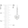 Thumbnail Image 3 of 6.0-6.5mm Button Freshwater Cultured Pearl Drop Earrings in 10K White Gold