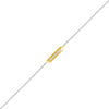 Thumbnail Image 1 of 1/20 CT. T.W. Diamond Bar Anklet in Sterling Silver and 10K Gold – 10"
