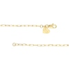 Thumbnail Image 1 of Child's Diamond-Cut Heart and Paper Clip Link Bracelet in 14K Gold - 6"