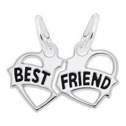Rembrandt Charms® Breakable &quot;BEST FRIEND&quot; in Sterling Silver