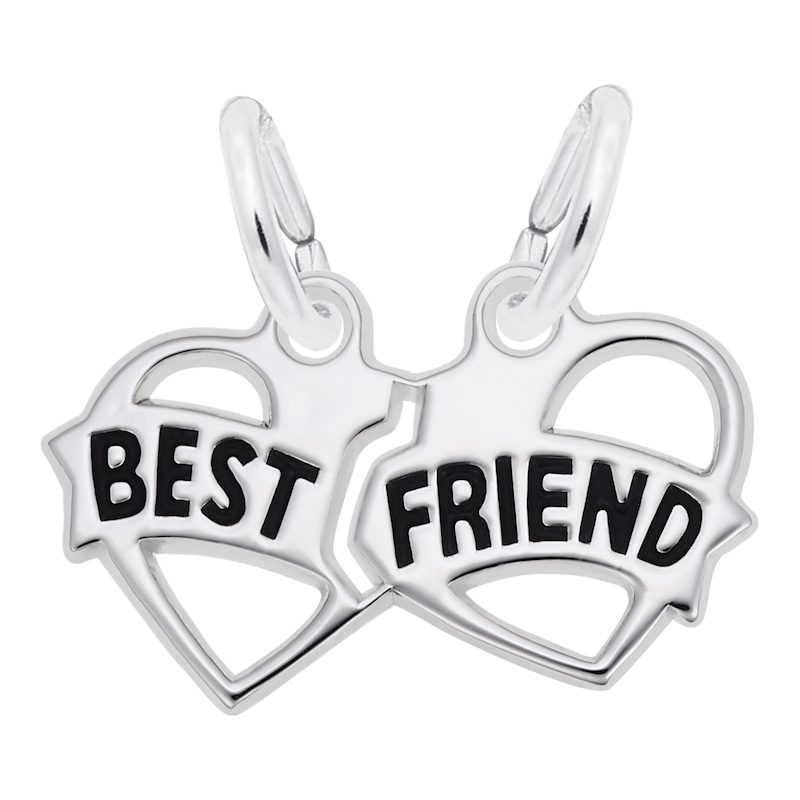 Rembrandt Charms® Breakable "BEST FRIEND" in Sterling Silver