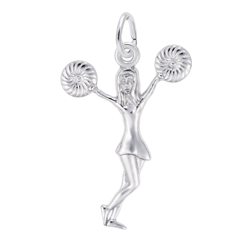 Main Image 1 of Rembrandt Charms® Cheerleader in Sterling Silver