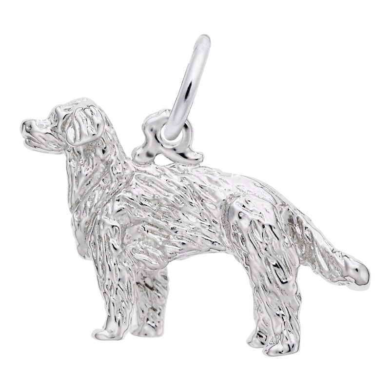 Rembrandt Charms® Golden Retriever in Sterling Silver