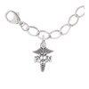 Thumbnail Image 1 of Rembrandt Charms® Caduceus Link Chain Bracelet in Sterling Silver - 7.0"
