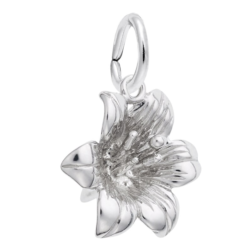 Main Image 1 of Rembrandt Charms® Lily Flower in Sterling Silver