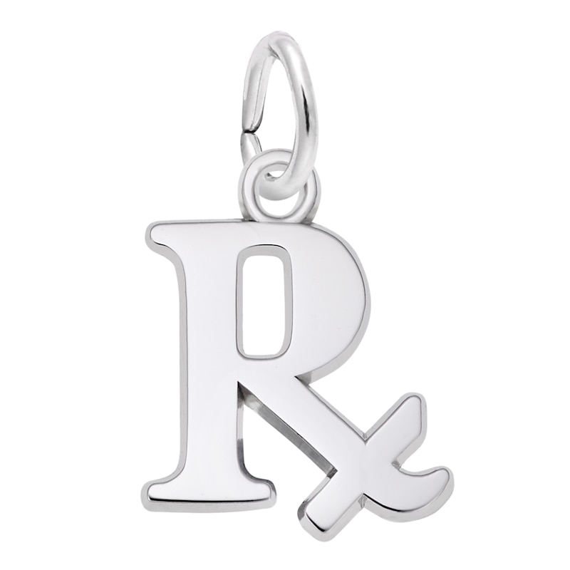 Main Image 1 of Rembrandt Charms® "Rx" Prescription in Sterling Silver