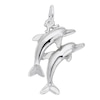 Thumbnail Image 0 of Rembrandt Charms® Dolphins in Sterling Silver