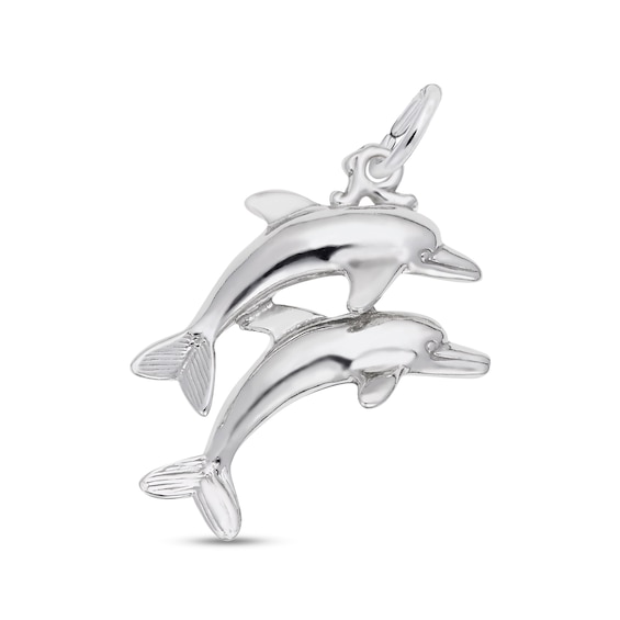 Rembrandt Charms® Dolphins in Sterling Silver