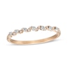 Thumbnail Image 1 of 1/20 CT. T.W. Diamond Wave Stackable Anniversary Band in 10K Rose Gold