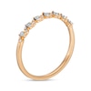 Thumbnail Image 3 of 1/20 CT. T.W. Diamond Wave Stackable Anniversary Band in 10K Rose Gold