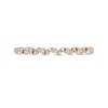 Thumbnail Image 4 of 1/20 CT. T.W. Diamond Wave Stackable Anniversary Band in 10K Rose Gold
