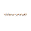 Thumbnail Image 3 of 1/20 CT. T.W. Diamond Wave Stackable Anniversary Band in 10K Rose Gold