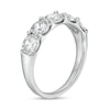 Thumbnail Image 3 of 1 CT. T.W. Diamond Five Stone Anniversary Band in 10K White Gold