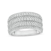 Thumbnail Image 1 of 1 CT. T.W. Diamond Multi-Row Anniversary Band in 10K White Gold