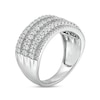 Thumbnail Image 3 of 1 CT. T.W. Diamond Multi-Row Anniversary Band in 10K White Gold