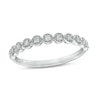 Thumbnail Image 1 of 1/15 CT. T.W. Diamond Circle Stackable Anniversary Band in 10K White Gold