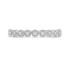 Thumbnail Image 4 of 1/15 CT. T.W. Diamond Circle Stackable Anniversary Band in 10K White Gold