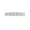Thumbnail Image 4 of 1/2 CT. T.W. Diamond Nine Stone Anniversary Band in 10K White Gold