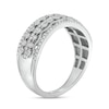 Thumbnail Image 3 of 1/4 CT. T.W. Diamond Vintage-Style Multi-Row Anniversary Band in 10K White Gold