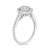 Thumbnail Image 3 of 1/2 CT. T.W. Composite Diamond Frame Engagement Ring in 10K White Gold