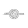 Thumbnail Image 4 of 1/2 CT. T.W. Composite Diamond Frame Engagement Ring in 10K White Gold
