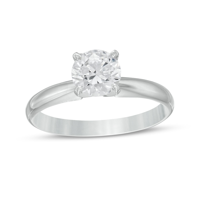 Main Image 1 of 1 CT. Diamond Solitaire Ring in 10K White Gold (I/I3)