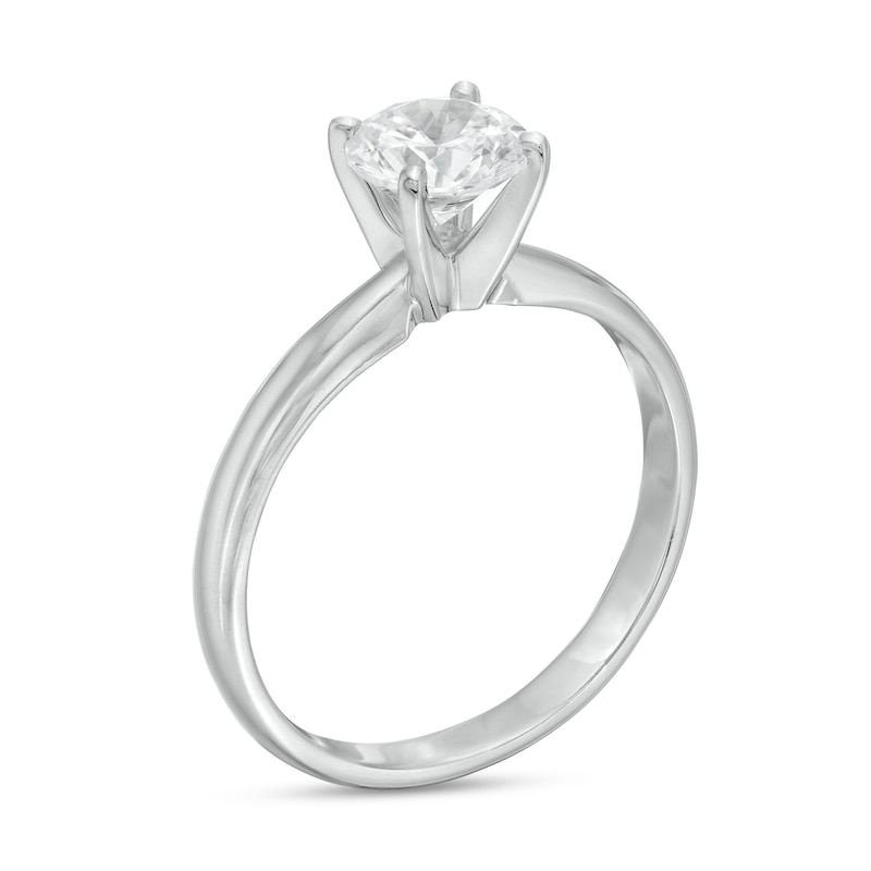 1 CT. Diamond Solitaire Ring in 10K White Gold (I/I3)