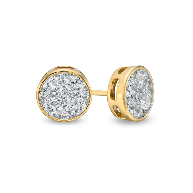 Main Image 1 of 1 CT. T.W. Composite Diamond Stud Earrings in 10K Gold