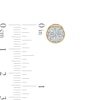 Thumbnail Image 3 of 1 CT. T.W. Composite Diamond Stud Earrings in 10K Gold