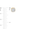 Thumbnail Image 3 of 1 CT. T.W. Cushion-Shaped Multi-Diamond Stud Earrings in 10K Gold