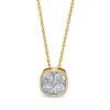 Thumbnail Image 1 of 1/2 CT. T.W. Composite Diamond Cushion-Shaped Pendant in 10K Gold