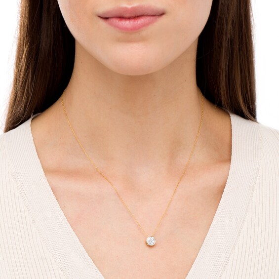1/2 CT. T.w. Composite Diamond Pendant in 10K Gold