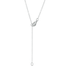 Thumbnail Image 3 of 1/3 CT. T.W. Diamond Chevron Necklace in 10K White Gold