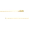 Thumbnail Image 2 of Paper Clip Link Station Necklace in 14K Gold - 36"