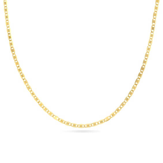 1.25mm Valentino Chain Choker Necklace in 14K Gold - 16"