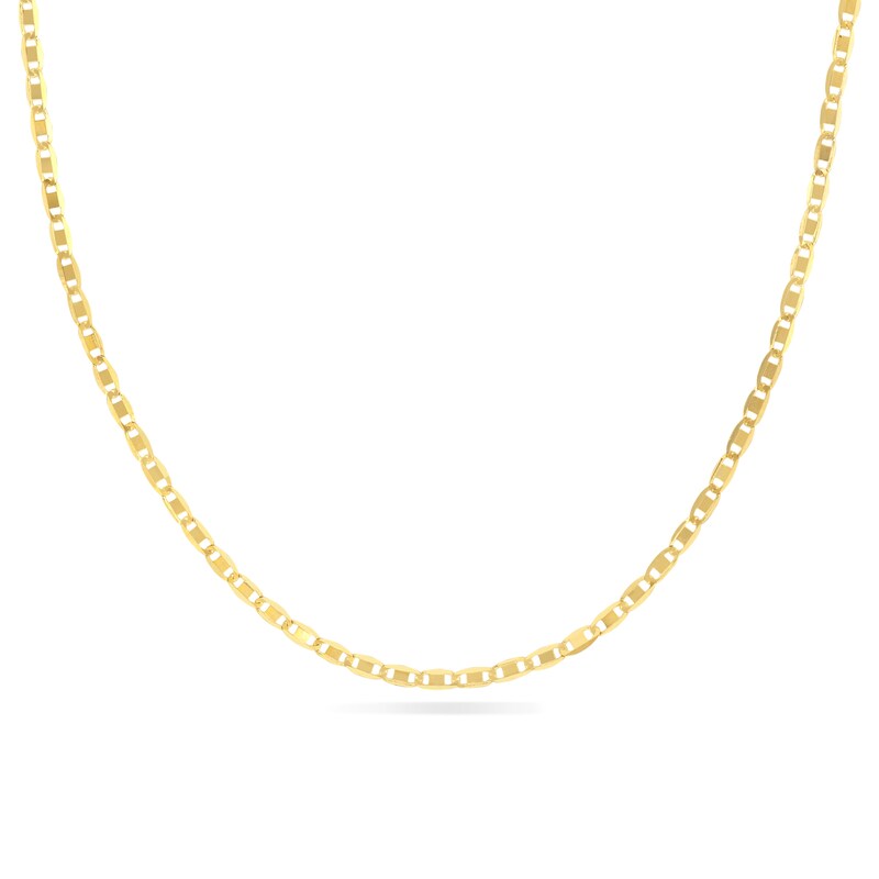 Main Image 2 of 1.25mm Valentino Chain Choker Necklace in 14K Gold - 16&quot;