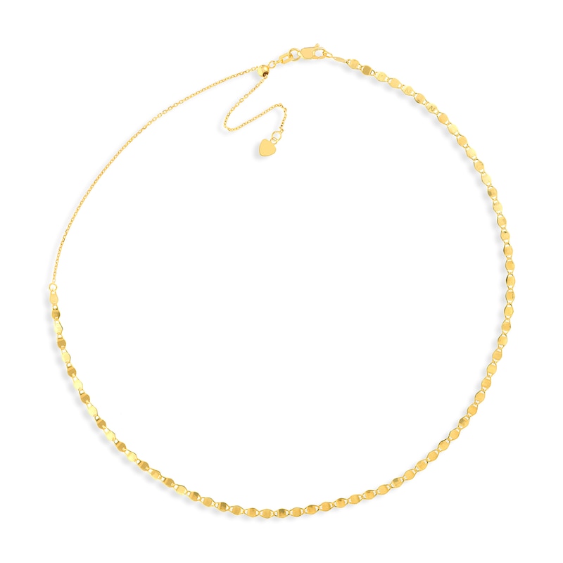 Main Image 1 of 2.7mm Valentino Chain Choker Necklace in 14K Gold - 17"