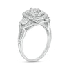 Thumbnail Image 3 of 1 CT. T.W. Diamond Past Present Future® Double Oval Frame Engagement Ring in 10K White Gold