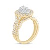 Thumbnail Image 1 of 1-1/2 CT. T.W. Oval Diamond Double Frame Multi-Row Bridal Set in 10K Gold