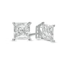 Thumbnail Image 1 of 1 CT. T.W. Certified Princess-Cut Lab-Grown Diamond Solitaire Stud Earrings in 14K White Gold (F/SI2)