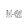 Thumbnail Image 1 of 1 CT. T.W. Certified Emerald-Cut Lab-Grown Diamond Solitaire Stud Earrings in 14K White Gold (F/SI2)