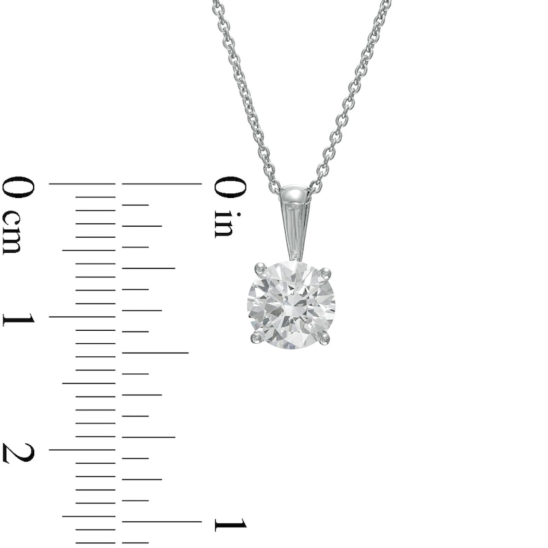 1/3 Ct. Pink Lab Grown Diamond Solitaire 14K Rose Gold Necklace